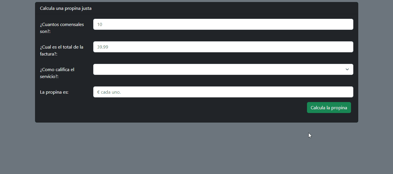 imagen de la calculadora de propinas